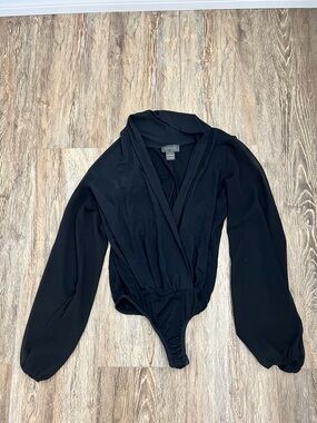 Gorgeous Black Vintage Style Bodysuit-Large